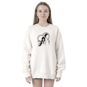 Tshirthane P23011S239 Steins Gate Okabe and Kurisu Beyaz 2ip Kadın Sweatshirt