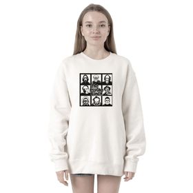 Tshirthane P23183S379 The Psycho Bunch Beyaz 2ip Kadın Sweatshirt