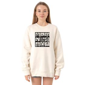 Tshirthane P23184S7369 The Psycho Bunch Ekru 2ip Kadın Sweatshirt