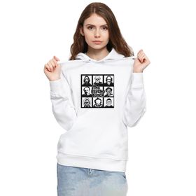 Tshirthane P23188S2770 The Psycho Bunch Beyaz 3ip Kapüşonlu Kadın Sweatshirt