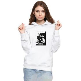 Tshirthane P23640S5305 Cowboy Bebop Spike See You Space Cowboy 3ip Kapüşonlu Kadın Beyaz Sweatshirt
