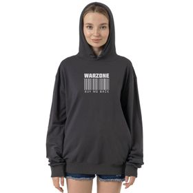 Tshirthane P23895S8797 Call Of Duty Warzone Buy Me Back Füme 2 ip Kapüşonlu Kadın Sweatshirt