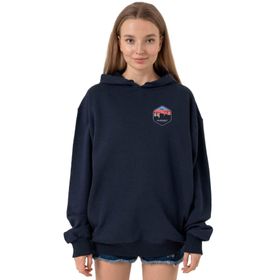 Tshirthane P23909S2923 Call Of Duty Warzone Shipment Logo Lacivert 3 ip Kapüşonlu Kadın Sweatshirt