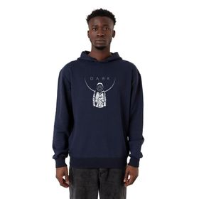 Tshirthane P23993S6105 Dark Mono Lacivert 3 ip Kapüşonlu Erkek Sweatshirt