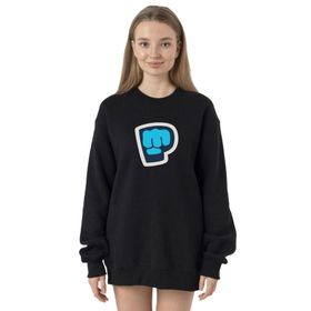 Tshirthane P24058S5918 Siyah Kadın Sweatshirt