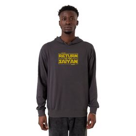 Tshirthane P24164S1283 Dragon Ball Z Anime Namek Wars Füme 2 ip Kapüşonlu Erkek Sweatshirt