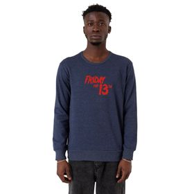 Tshirthane P24325S6243 Letter Logo İndigo 2ip Erkek Sweatshirt