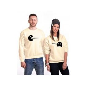 Tshirthane Pacman 2'li Sevgili Sweatshirt