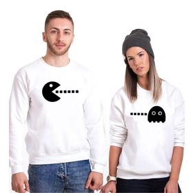 Tshirthane Pacman 2'li Sevgili Sweatshirt