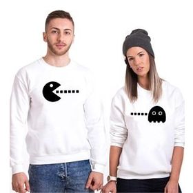 Tshirthane Pacman 2'li Sevgili Sweatshirt