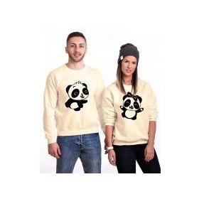 Tshirthane Panda Dans 2'li Sevgili Sweatshirt