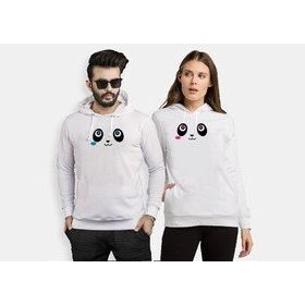 Tshirthane Panda Gözler 2'li Sevgili Sweatshirt