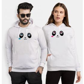 Tshirthane Panda Gözler 2'li Sevgili Sweatshirt