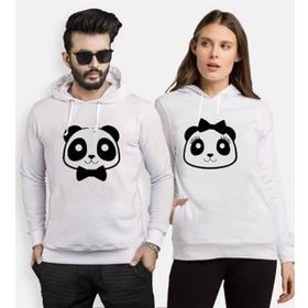 Tshirthane Panda Kurdele Papyon 2'li Sevgili Sweatshirt
