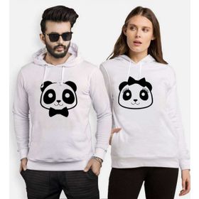 Tshirthane Panda Kurdele Papyon 2'li Sevgili Sweatshirt