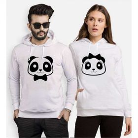 Tshirthane Panda Kurdele Papyon 2'li Sevgili Sweatshirt