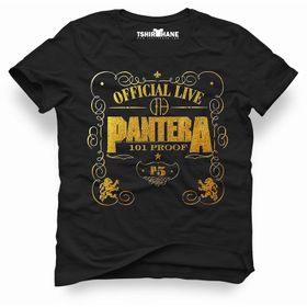 Tshirthane Pantera 101 Proof Siyah Erkek T-shirt