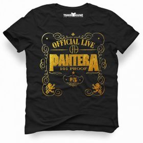 Tshirthane Pantera 101 Proof Siyah Erkek T-shirt