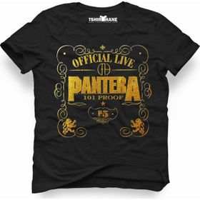 Tshirthane Pantera 101 Proof Siyah Erkek T-shirt