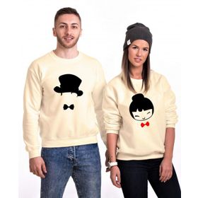 Tshirthane Papyon 2'li Sevgili Sweatshirt