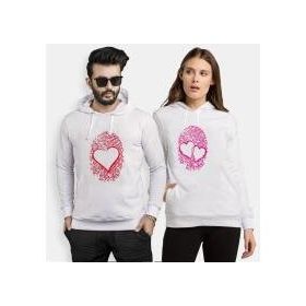 Tshirthane Parmak İzi Kalp 2'li Sevgili Sweatshirt