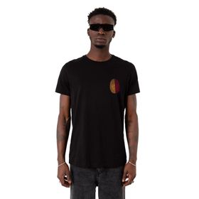 Tshirthane Parmak İzi Sarı Kırmızı Siyah Erkek T-shirt