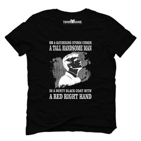 Tshirthane Peaky Blinders Tommy On A Gathering Storm Siyah Erkek T-shirt