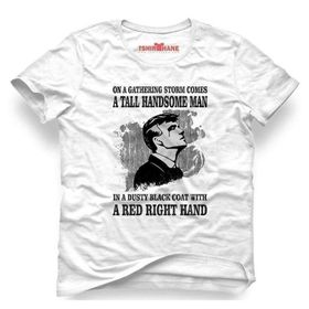 Tshirthane Peaky Blinders Tommy On A Gathering Storm Siyah Erkek T-shirt