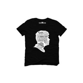 Tshirthane Peaky Blinders Tommy Shelby Quotes Siyah Erkek T-shirt