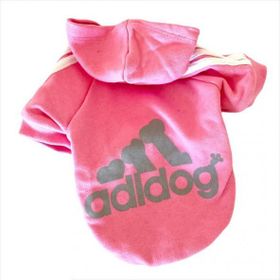 Tshirthane Pembe Adidog Duo Kapşonlu Kedi Sweatshirt