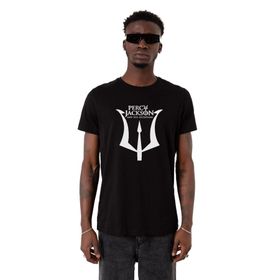 Tshirthane Percy Jackson and the Olympians Siyah Erkek T-shirt