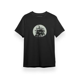 Tshirthane Pirate of the Carribean the Black Pearl Siyah Kısa Kol Erkek T-shirt