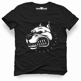Tshirthane Pitbull Hate Siyah Erkek T-shirt