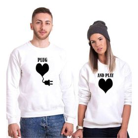 Tshirthane Plug And Play 2'li Sevgili Sweatshirt
