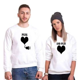 Tshirthane Plug And Play 2'li Sevgili Sweatshirt