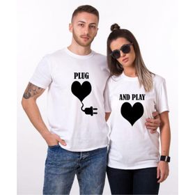 Tshirthane Plug And Play 2'li Sevgili T-shirt