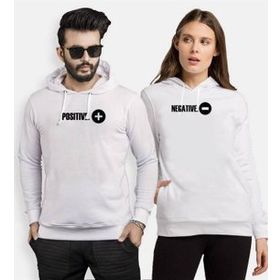 Tshirthane Pozitif Negatif 2'li Sevgili Sweatshirt