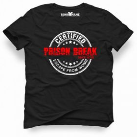 Tshirthane Prison Break Cerfified Siyah Erkek T-shirt