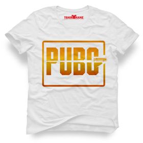 Tshirthane Pubg Logo Beyaz Erkek T-shirt