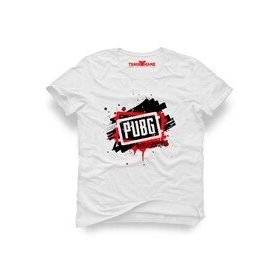 Tshirthane Pubg Logo Beyaz Erkek T-shirt