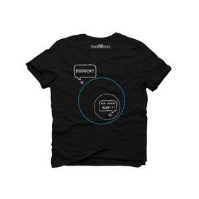 Tshirthane Pubg Mavi Alan Fu*k Koş Run Forest Siyah Erkek T-shirt