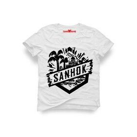 Tshirthane Pubg Sanhok Beyaz Erkek T-shirt