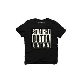 Tshirthane Pubg Straight Outta Pochinki Siyah Erkek T-shirt