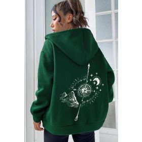 Tshirthane Pusula Sırt Baskılı Unisex Sweatshirt