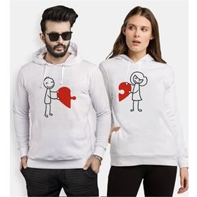 Tshirthane Puzzle Heart 2'li Sevgili T-shirt