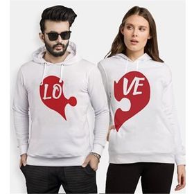 Tshirthane Puzzle Kalp Lo Ve 2'li Sevgili T-shirt