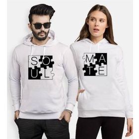 Tshirthane Puzzle Soul Mate 2'li Sevgili Sweatshirt