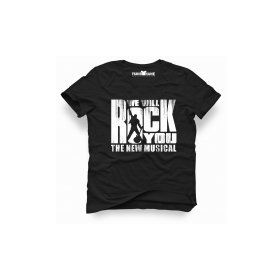 Tshirthane Queen We Will Rock You Siyah Erkek T-shirt