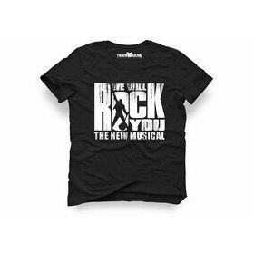 Tshirthane Queen We Will Rock You Siyah Erkek T-shirt