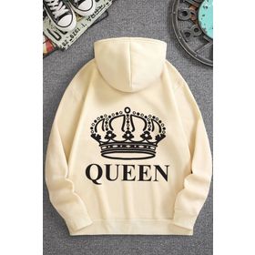 Tshirthane Quenn Sırt Baskılı Unisex Sweatshirt